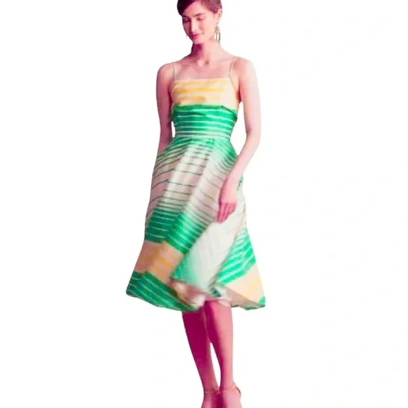 $198 Anthropologie Maxi Dress Petite 12 PL Tracy Reese Cut Outs Tulle Underskirt - Picture 8 of 15